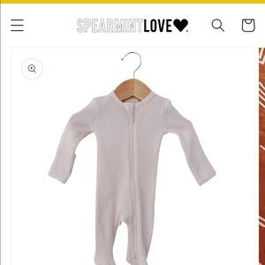 Organic Waffle Basic Zip Footie, Snow